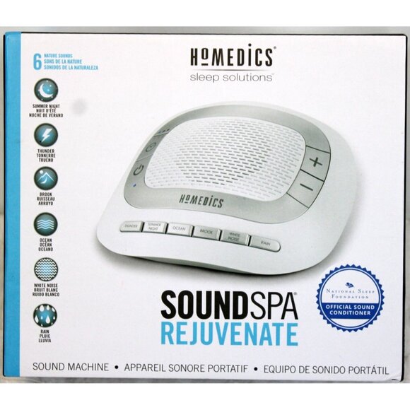 Home Medics Homedics Sleep Sound Spa Rejuvenate Machine Nature Sealed Portable - Picture 1 of 7
